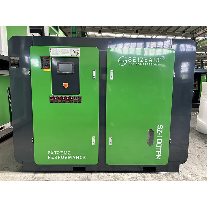 380V Industrial PM VSD tvåstegs skruvluftkompressor